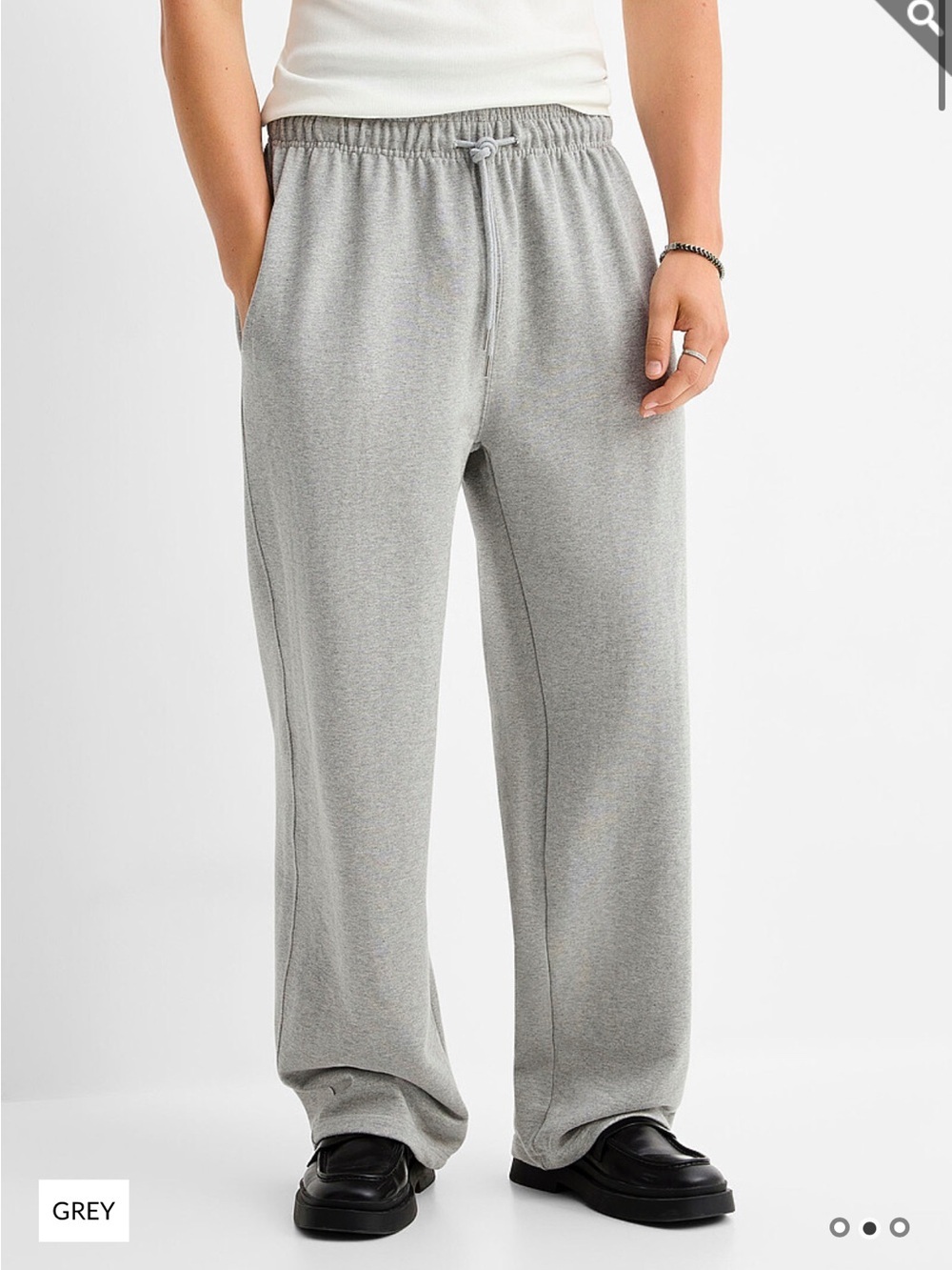 Djab Grey Baggy Wide Leg Sweatpants Y2K